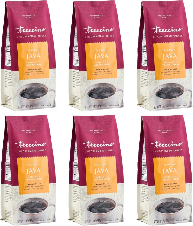 Teeccino Java Herbal Coffee (Pack of 6) - Image 1